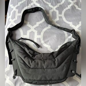 Lemaire Small Soft Game Bag Charcoal Gray